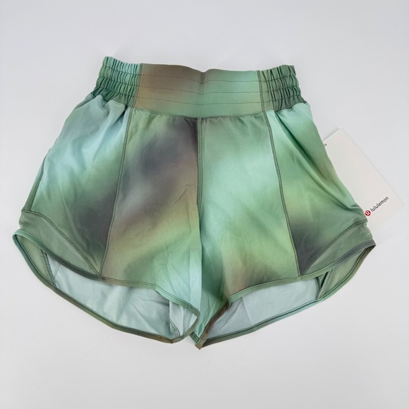 lululemon athletica Pants - Lululemon Hotty Hot High-Rise Shorts 4" Lined Cloud Glow Multi Size 2 NWT